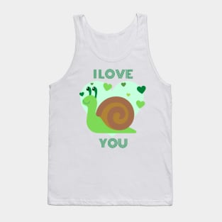 I love you - Snail Tank Top